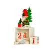 Yılbaşı Dekoru -Ahşap Noel Baba Takvim-