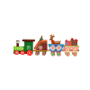 Yılbaşı Ahşap Dekor -Süslü Tren-