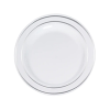 Roll-Up Silver Dreams Porselen Görünümlü Tabak 6lı -19cm-