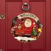 Dekoratif Yılbaşı Kapı Süsü -Noel Baba-