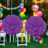 Ponpon Süs 30cm 2li Mor -KF035Mor-