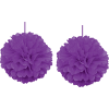 Ponpon Süs 30cm 2li Mor -KF035Mor-