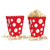Popcorn Kutusu 10lu -Puanlı Kırmızı-
