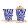 Popcorn Kutusu 10lu -Chevron Lacivert-