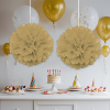 Ponpon Süs 30cm 2li Altın -KF035Gld-