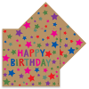 Peçete 33x33 16lı -Kraft Stars-