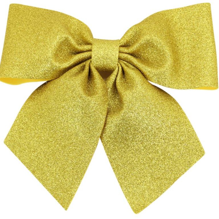 Gold Renk Simli Eva Büyük Fiyonk 24 x 22 cm