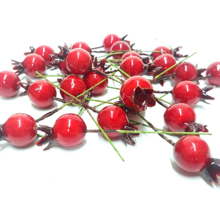 20 Adet Kırmızı Renk Küçük Nar  1 cm