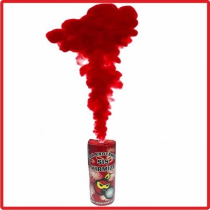 Kırmızı Tekli Sis Bombası