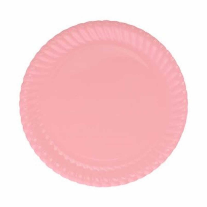 Pembe Karton Tabak  23 cm