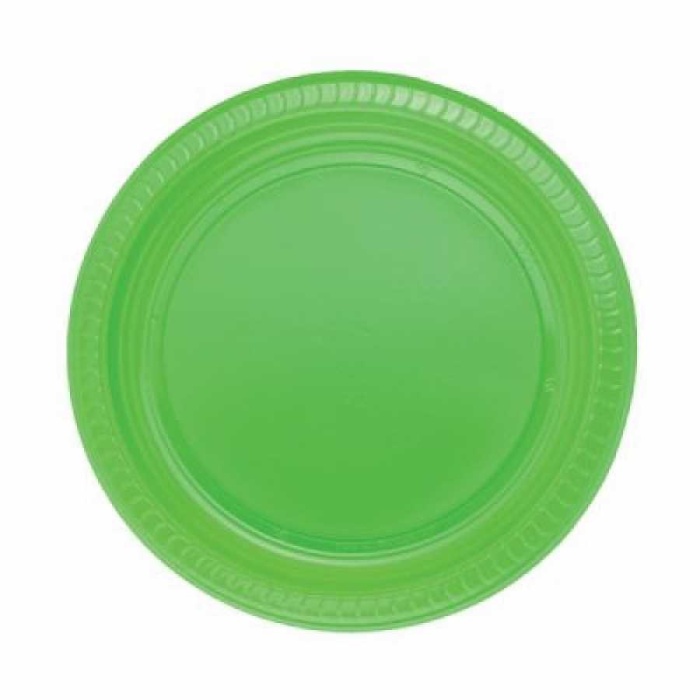 Yeşil Plastik Tabak 22 cm