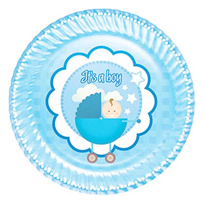 Its a Boy 8li Karton Tabak 23 cm