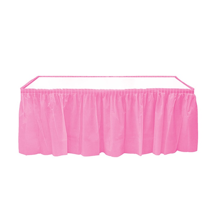 Pembe Plastik Masa Eteği 75*426cm