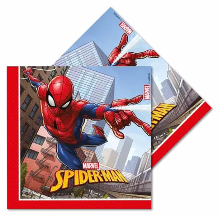 Spiderman Crime Fighter Peçete 33*33cm 8 li