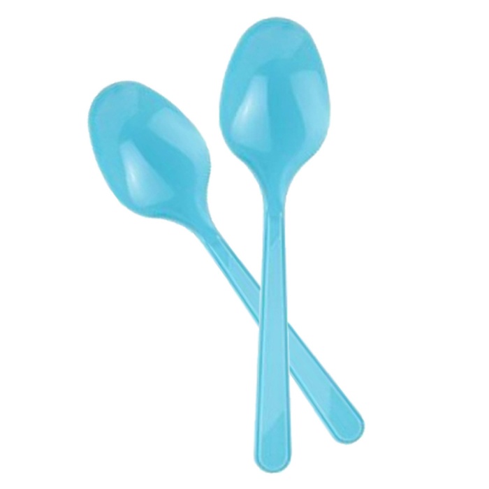 Mavi Plastik Kaşık 25li
