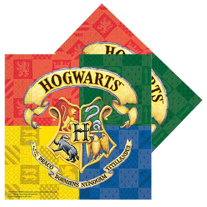 Harry Potter Hogwarts Peçete 20 li