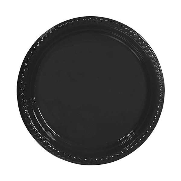 Siyah Plastik Tabak