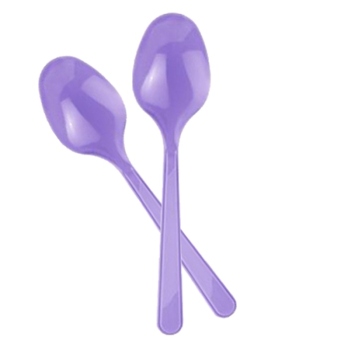 Lila Plastik Kaşık 10lu