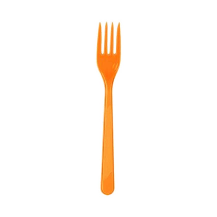 Turuncu Plastik Çatal