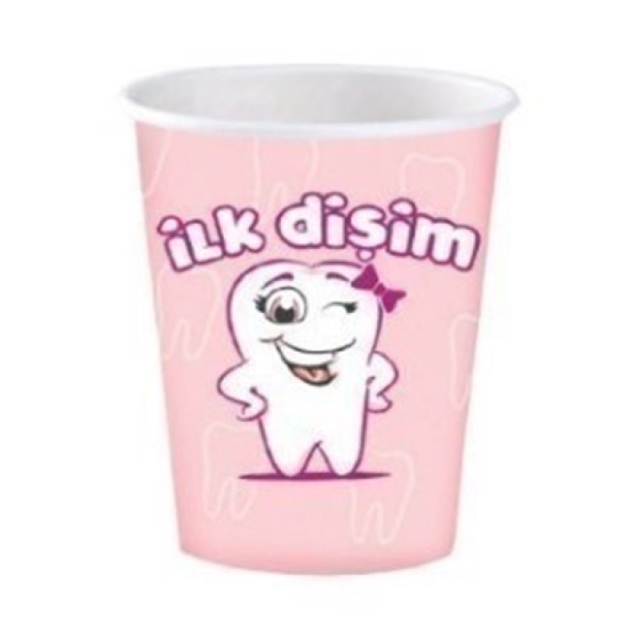 Karton Bardak İlk Dişim Kız