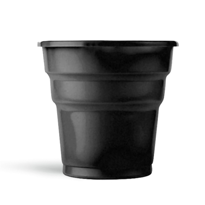 Siyah Plastik Meşrubat Bardağı 24lü