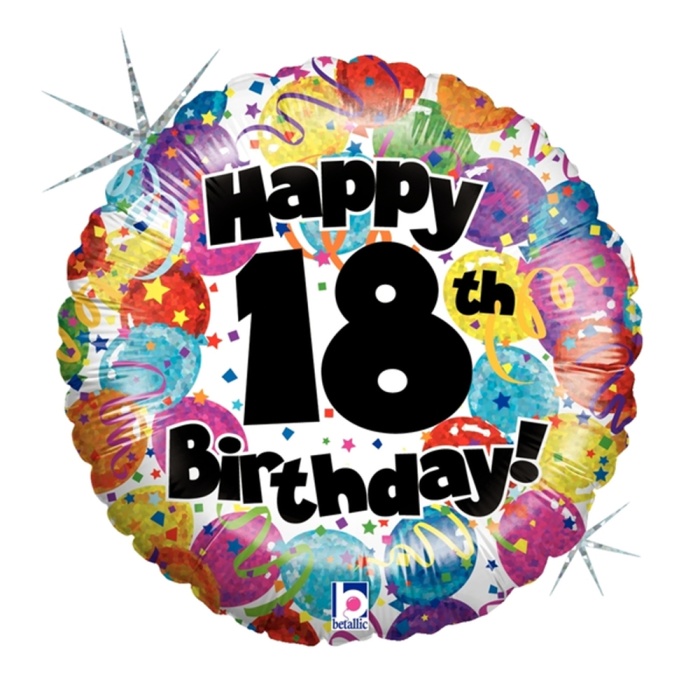18th Party Birthday Grabo Folyo Balon 18