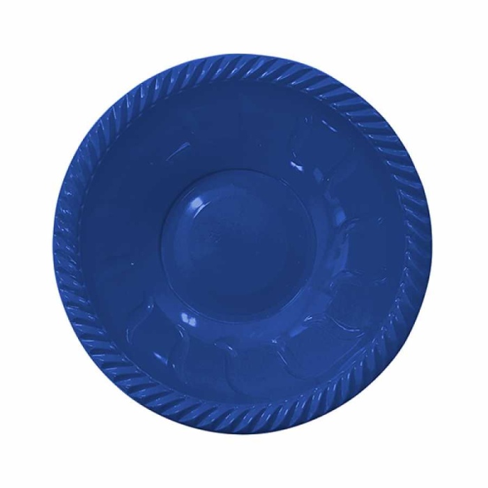 Lacivert Plastik Yuvarlak Kase