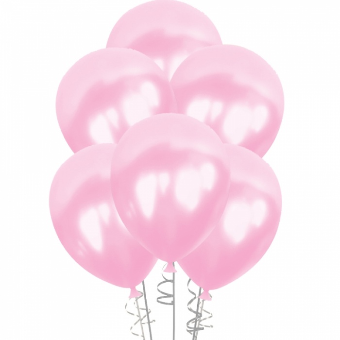 Açık Pembe Metalik Balon 12 100lü