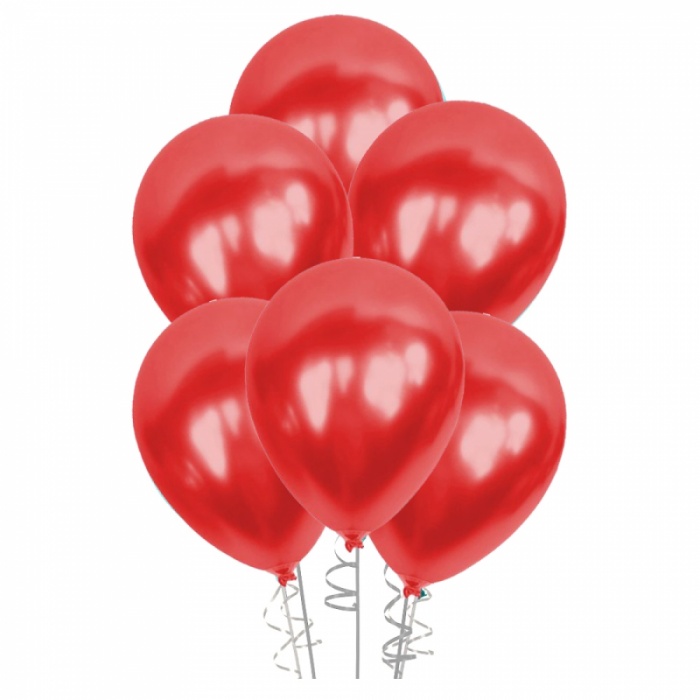 Kırmızı Metalik Balon 12 100lü