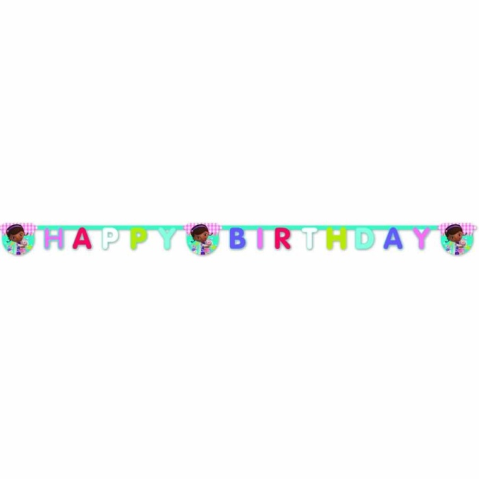 Doc McStuffins Happy Birthday Harf Afiş