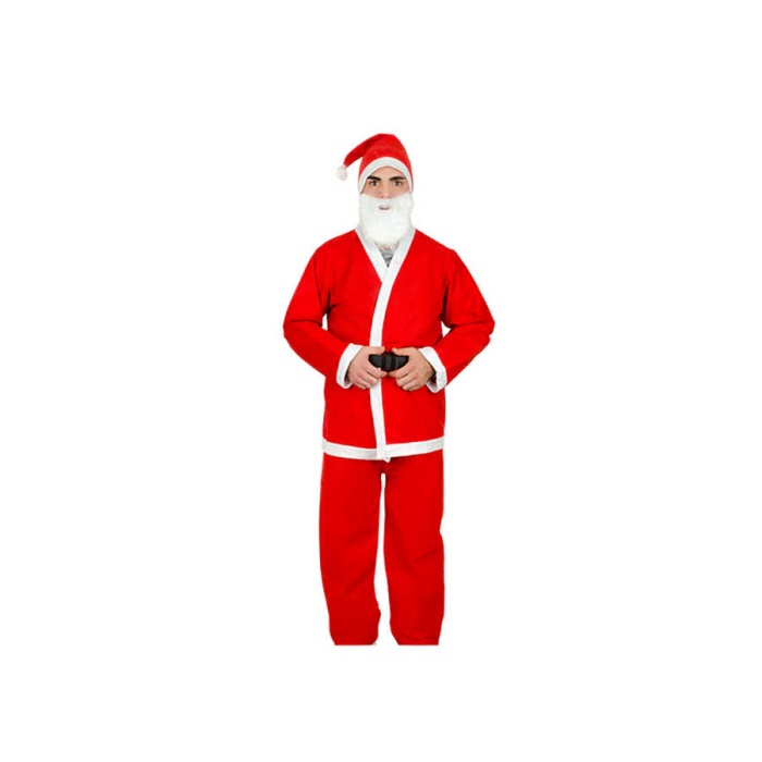 Yılbaşı Noel Baba Lüks Kostüm