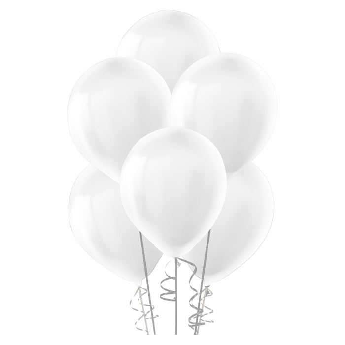 Beyaz Pastel Balon 12 100lü