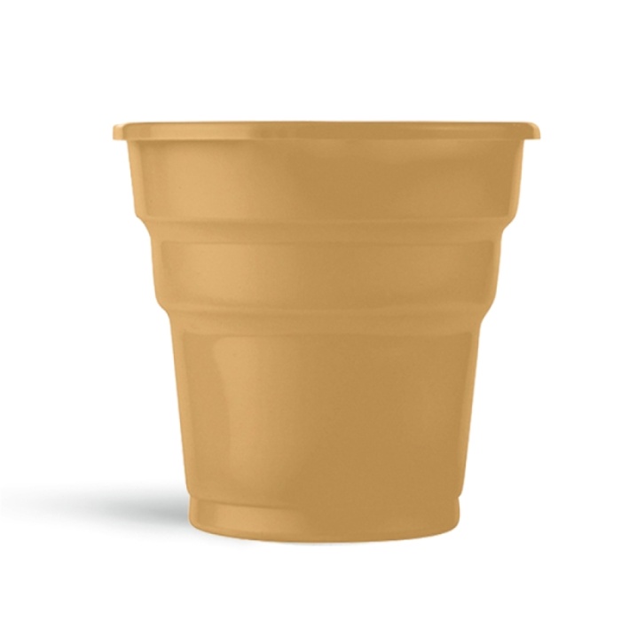 Altın Plastik Meşrubat Bardağı 24lü