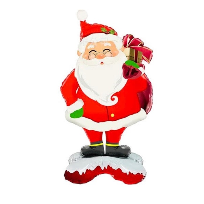 Ayakta Duran Noel Baba Folyo Balon