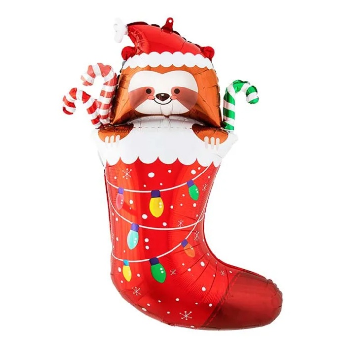 Noel Çorap Tilki Folyo Balon