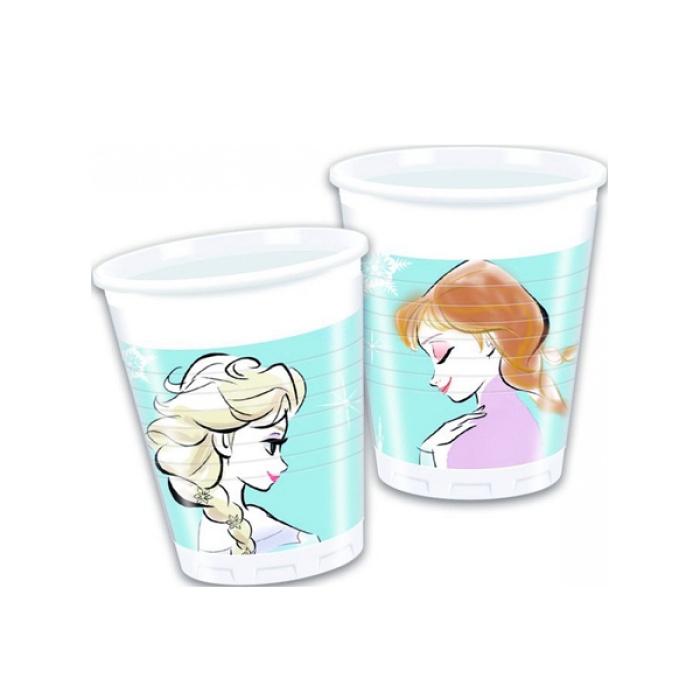 Frozen Sparkle Plastik Bardak 200cc