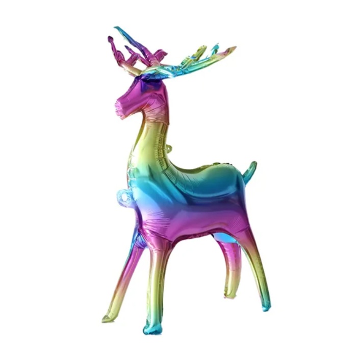 Rainbow Geyik Folyo Balon