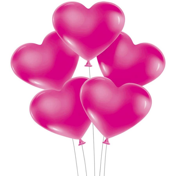Fuşya Kalp Balon 12