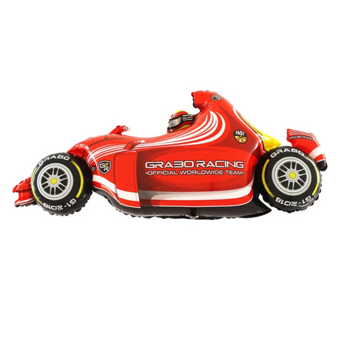 Red Speedy Car Grabo Folyo Balon 49