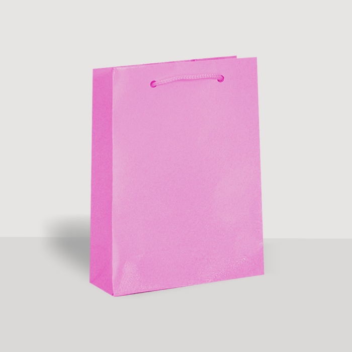 Pembe Karton Çanta 11x16,5cm