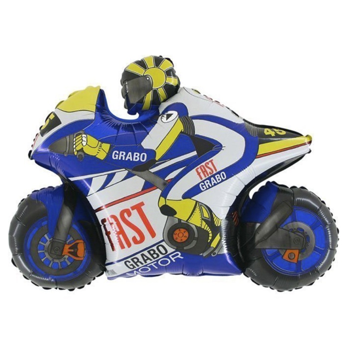 Moto Gp Blue Grabo Folyo Balon 30