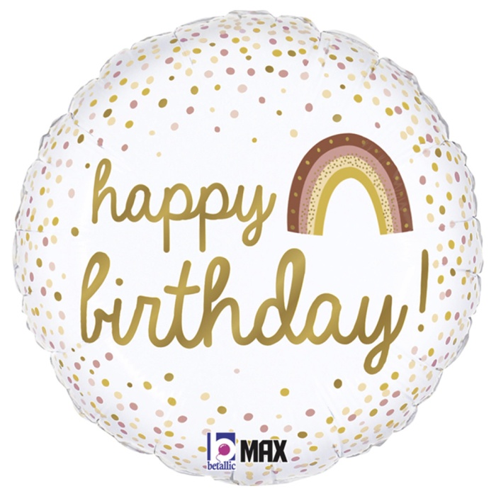 Boho Birthday Grabo Folyo Balon 18
