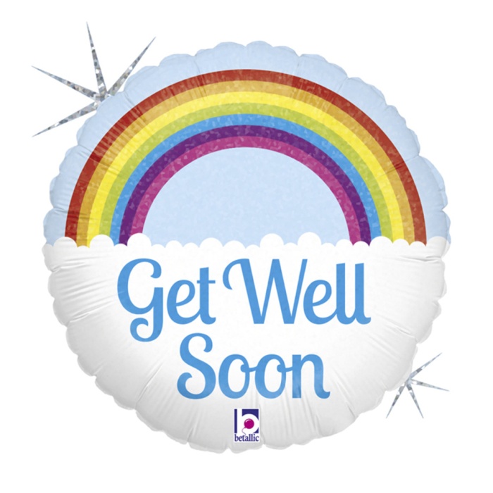 Get Well Soon Rainbow Grabo Folyo Balon 18
