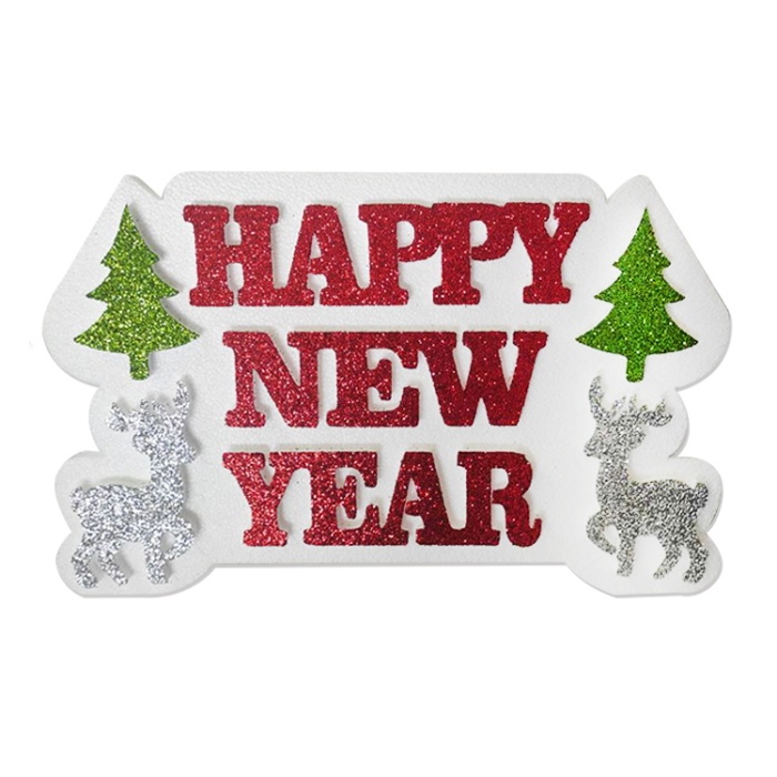 Happy New Year Strafor Dekor Süs