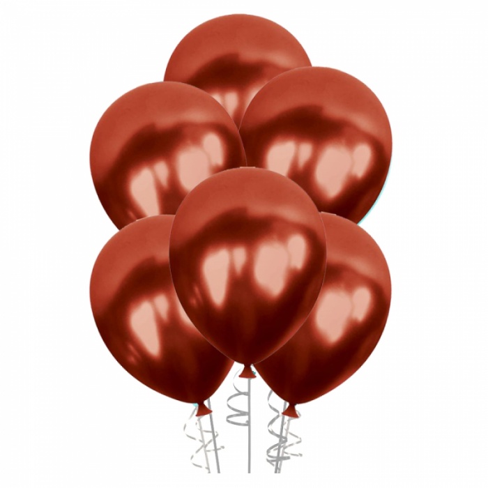 Bordo Metalik Balon 12 100lü