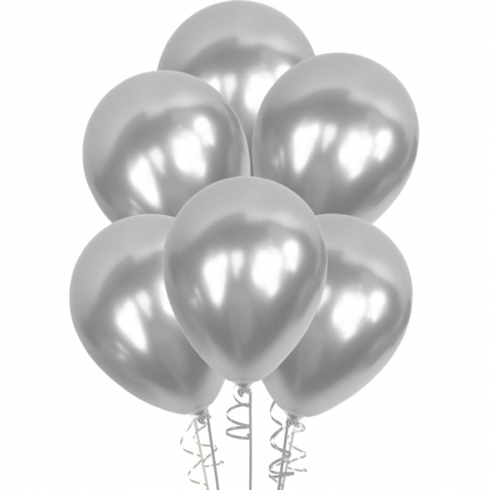Gümüş Metalik Balon 12 100lü