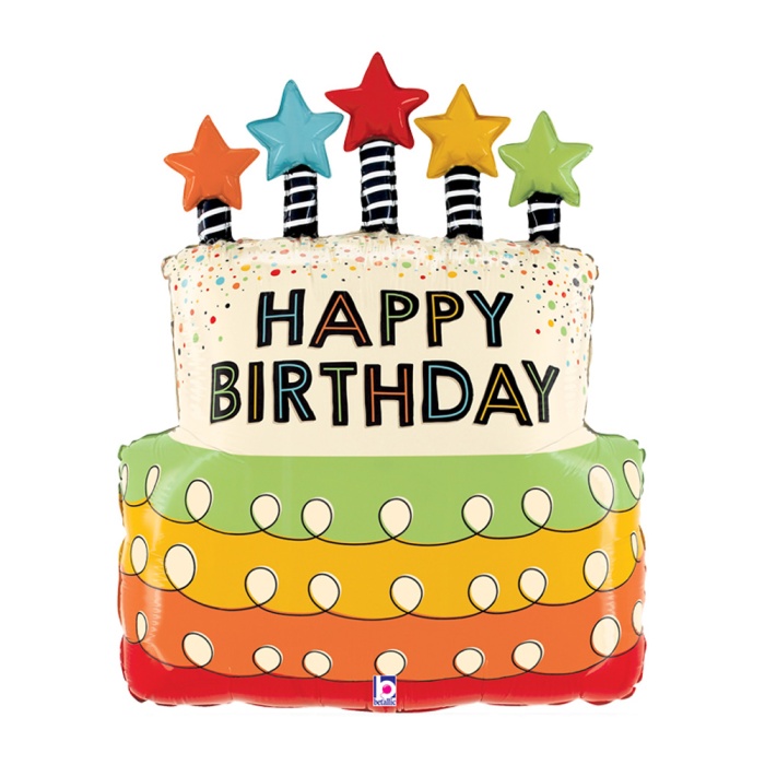 Candle Stars Bday Cake Grabo Folyo Balon 31
