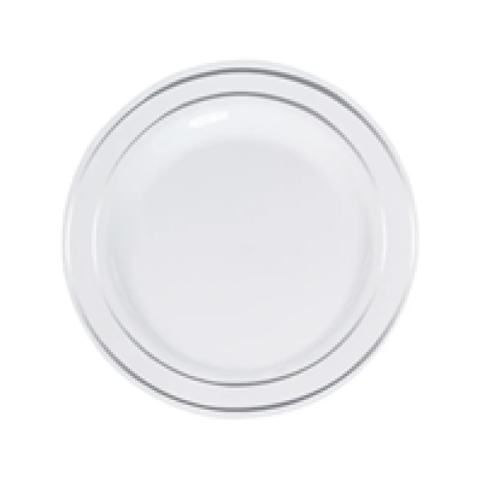 Roll-Up Silver Dreams Porselen Görünümlü Tabak 6lı -19cm-