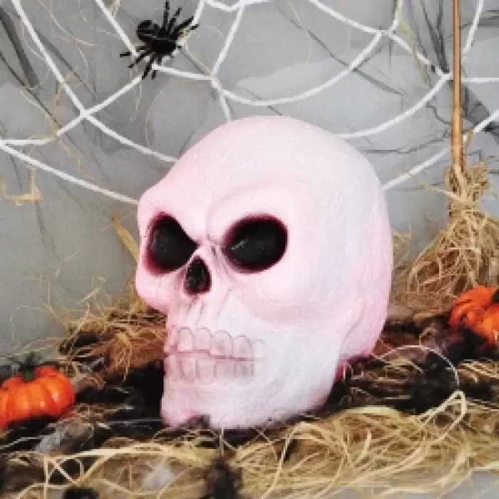 Halloween Işıklı Kuru Kafa Dekor