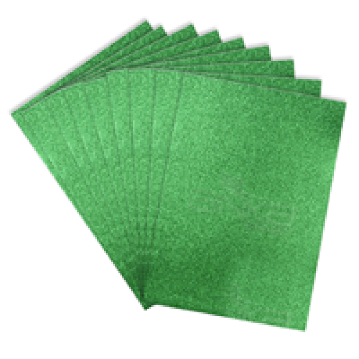50x70 Eva Tabaka 10lu -Simli Yeşil-